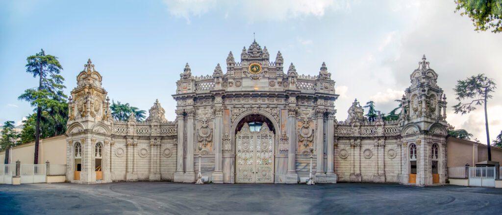 Dolmabahce Palace at Istanbul Turkey