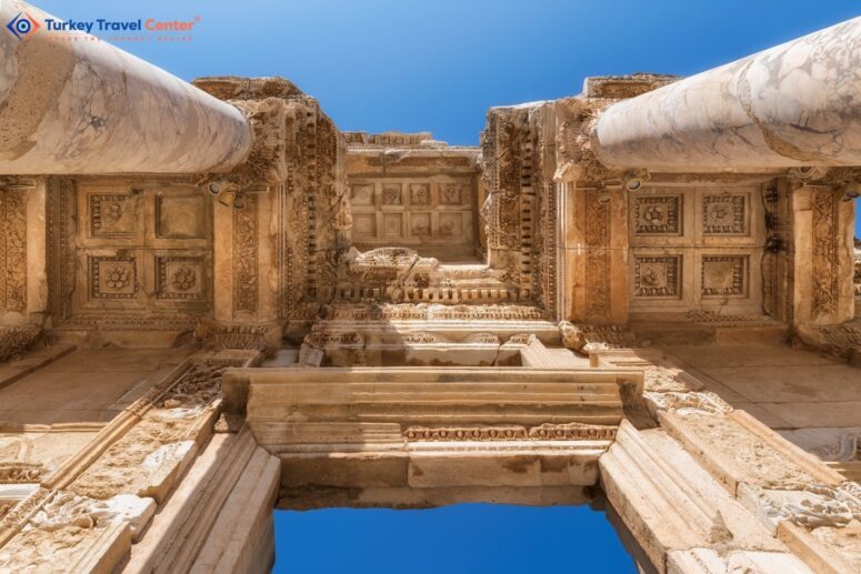 The Revered Celsius Library in the Ancient City of Ephesus (Efes): A Timeless Attraction.