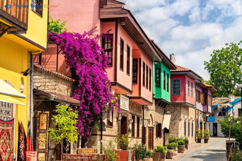 Timeless Charms: Traditional Houses in Antalya's Historic Old Town, Turkey.