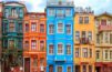 Vibrant Charm: Colorful Houses of Balat, Istanbul.