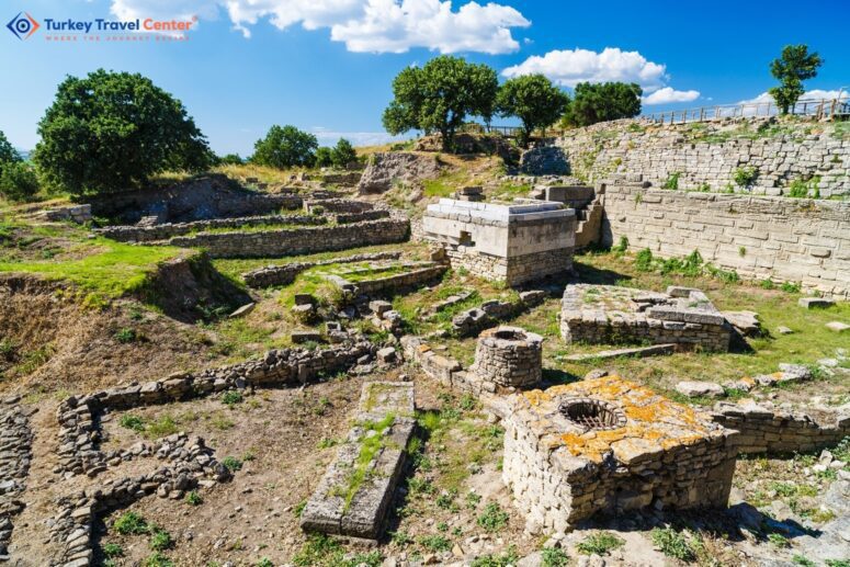 The ruins of the legendary ancient city of Troy. Turkey
